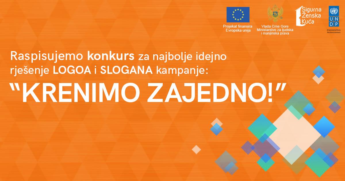 konkurs za najbolje idejno rješenje logoa i slogana kampanje KRENIMO ZAJEDNO